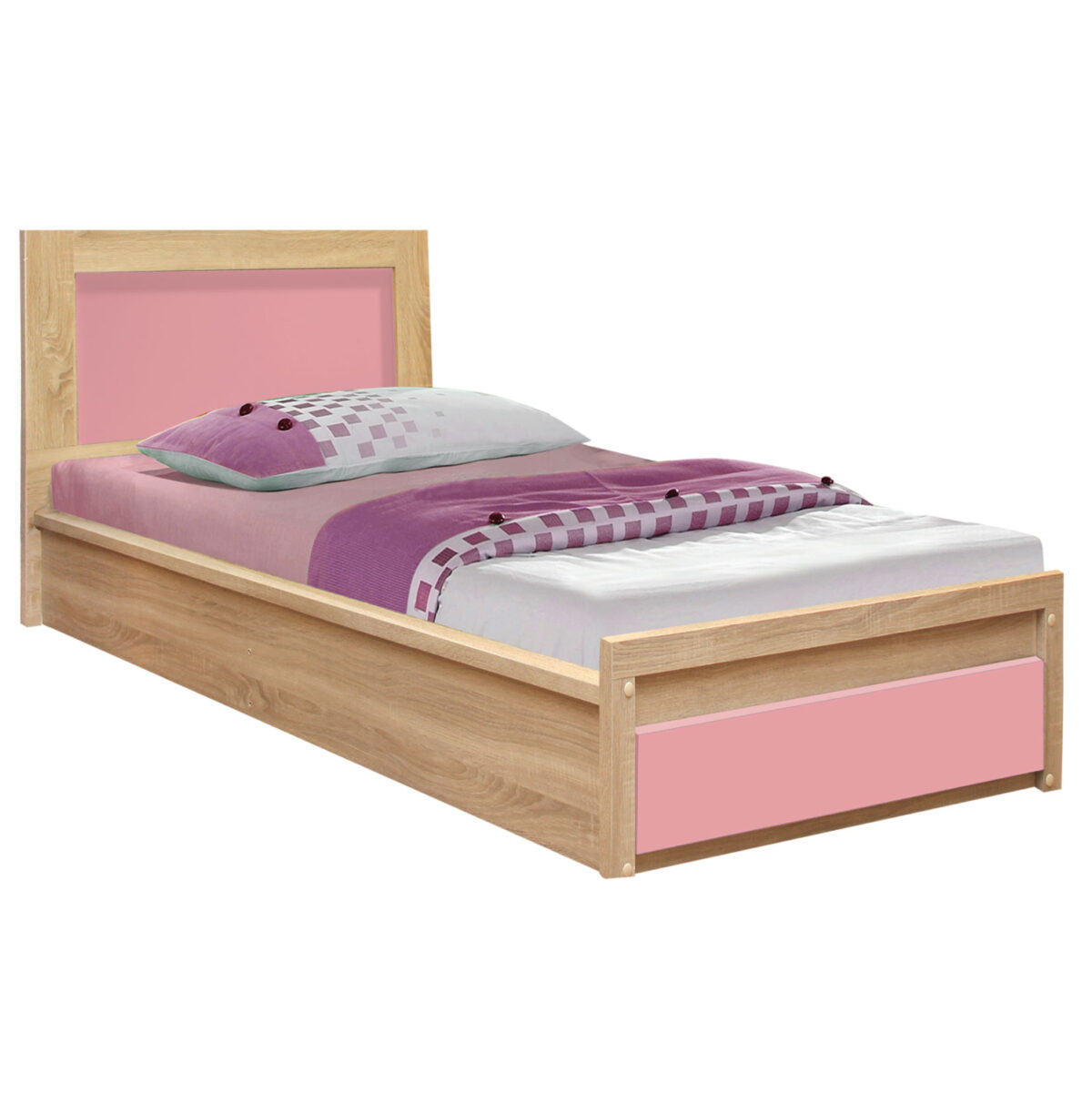 ΚΡΕΒΑΤΙ ΜΕ ΣΥΡΤΑΡΙ PLAYROOM LH10.330.02 SONAMA-ΡΟΖ 90Χ190εκ. - Image 3