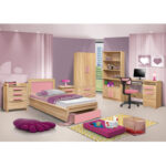 ΚΡΕΒΑΤΙ ΜΕ ΣΥΡΤΑΡΙ PLAYROOM LH10.330.02 SONAMA-ΡΟΖ 90Χ190εκ.
