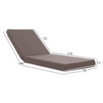 ΜΑΞΙΛΑΡΙ ΞΑΠΛΩΣΤΡΑΣ POLYESTER SIFNOS ΓΚΡΙ LH10.11235.10P 190x70x11 εκ. - Image 2