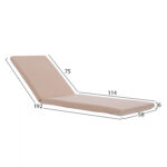 ΜΑΞΙΛΑΡΙ ΞΑΠΛΩΣΤΡΑΣ POLYESTER CHIOS ΜΠΕΖ LH10.11234.01P 192x58x6 εκ. - Image 2