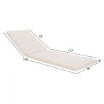ΜΑΞΙΛΑΡΙ ΞΑΠΛΩΣΤΡΑΣ TEXTILENE 600gr/m2 2X1 SIFNOS ΜΠΕΖ LH10.11234.60T 196(117+1+78)x58x6εκ. - Image 2