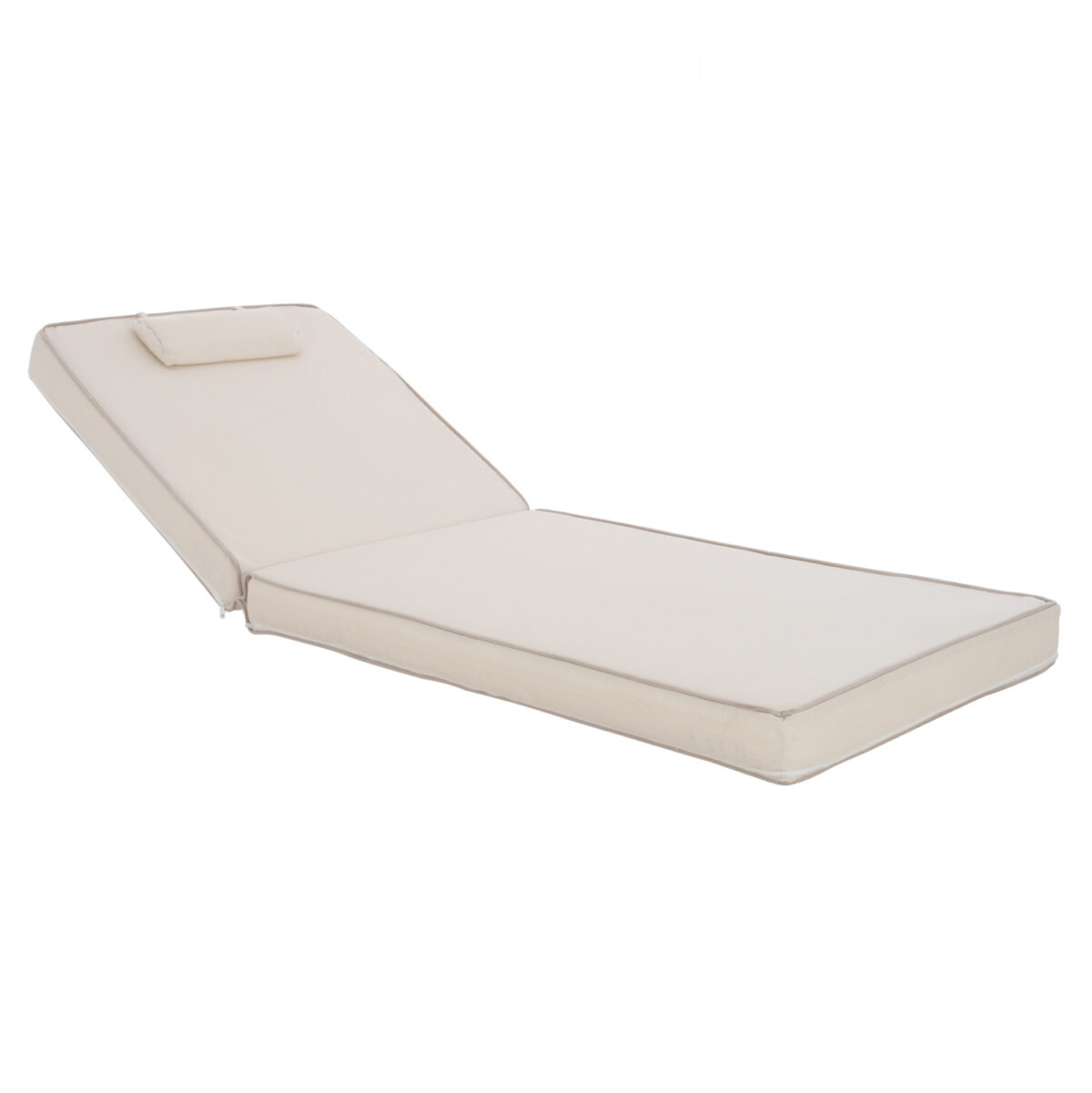 ΜΑΞΙΛΑΡΙ ΞΑΠΛΩΣΤΡΑΣ TEXTILENE 600gr/m2 2X1 SIFNOS ΜΠΕΖ LH10.11237.60T 194x70x11εκ. - Image 1