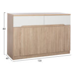 ΜΠΟΥΦΕΣ JOLENE LH10.2234.02 2 ΣΥΡΤΑΡΙΑ & 4 ΠΟΡΤΕΣ SONAMA 120X40X80εκ. - Image 2
