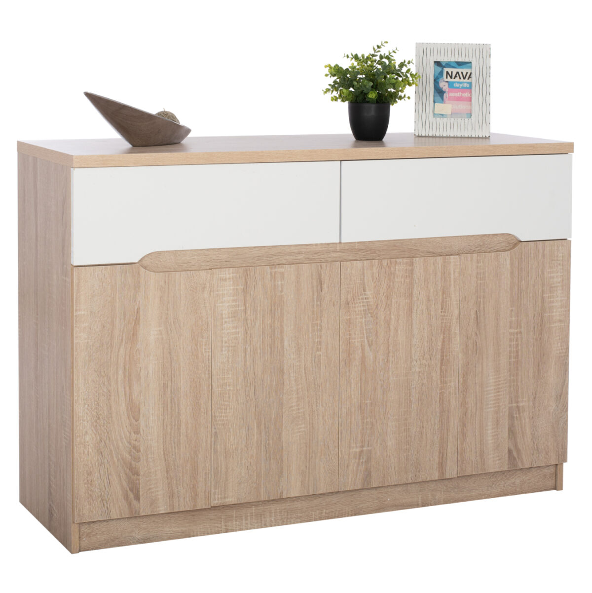 ΜΠΟΥΦΕΣ JOLENE LH10.2234.02 2 ΣΥΡΤΑΡΙΑ & 4 ΠΟΡΤΕΣ SONAMA 120X40X80εκ. - Image 1