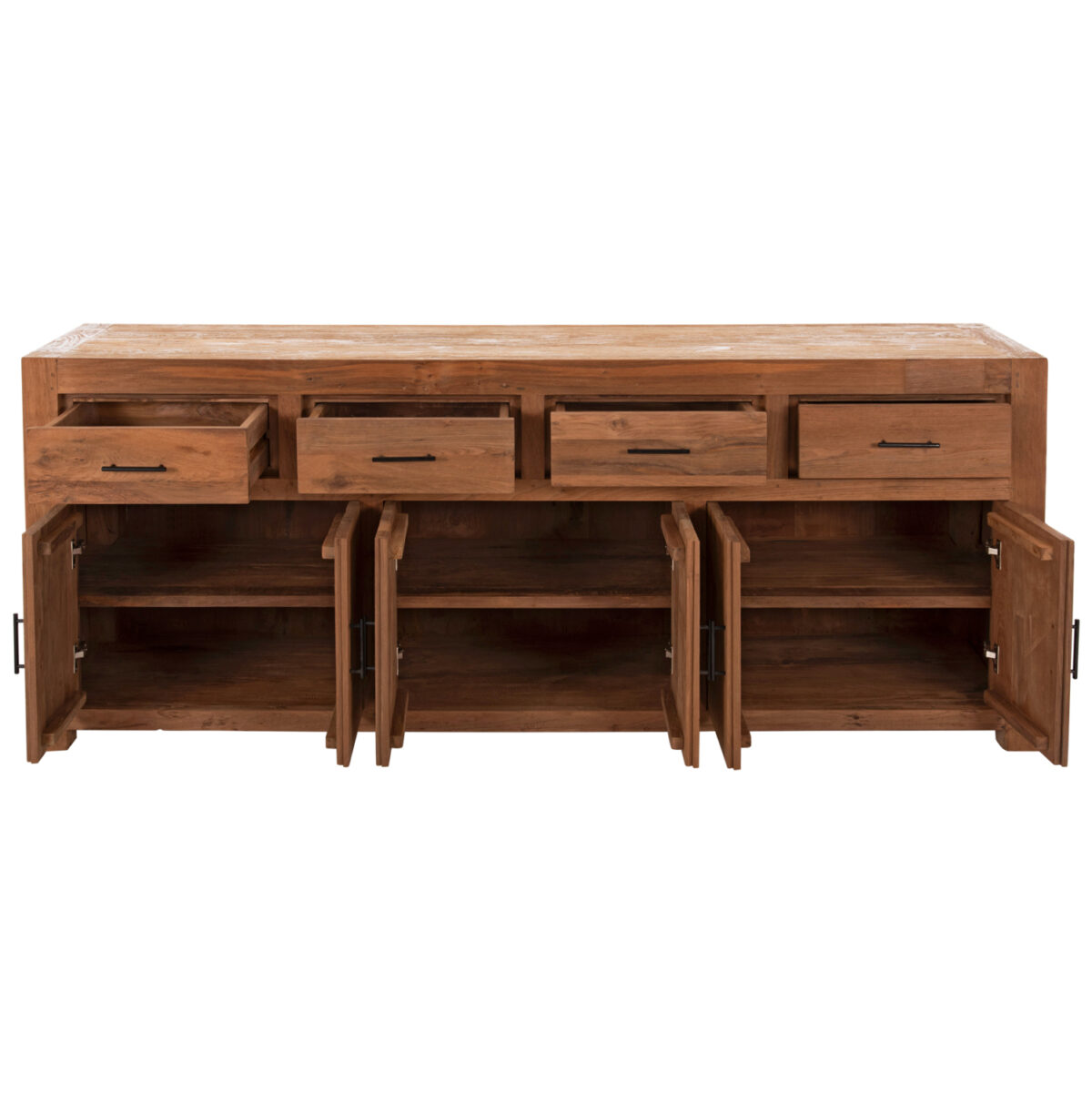 ΜΠΟΥΦΕΣ GRAYSON LH10.9802 ΑΝΑΚΥΚΛΩΜΕΝΟ ΞΥΛΟ TEAK ΣΕ ΦΥΣΙΚΟ 220x50x90Υεκ. - Image 4