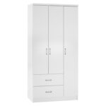 ΝΤΟΥΛΑΠΑ 3ΦΥΛΛΗ ME 2 ΣΥΡΤΑΡΙΑ CAESAR LH10.340.05 ΛΕΥΚΗ 89x42,5x181 εκ.