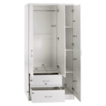 ΝΤΟΥΛΑΠΑ 3ΦΥΛΛΗ ME 2 ΣΥΡΤΑΡΙΑ CAESAR LH10.340.05 ΛΕΥΚΗ 89x42,5x181 εκ. - Image 3