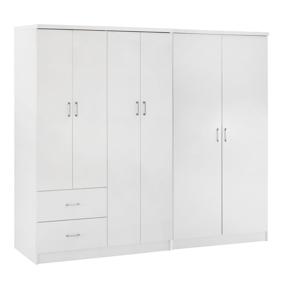 ntoylapa-6fylli-fb92123505-melamini-chro ΝΤΟΥΛΑΠΑ 6ΦΥΛΛΗ BLAKELY LH10.21235.05 ΜΕΛΑΜΙΝΗ ΧΡΩΜΑ ΛΕΥΚΟ 201x43x181Υεκ - Image 1