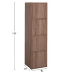 ΝΤΟΥΛΑΠΙ SORIANO LH10.9940.11 SONAMA OAK ΜΕΛΑΜΙΝΗ 40x39-41x157Υεκ. - Image 2