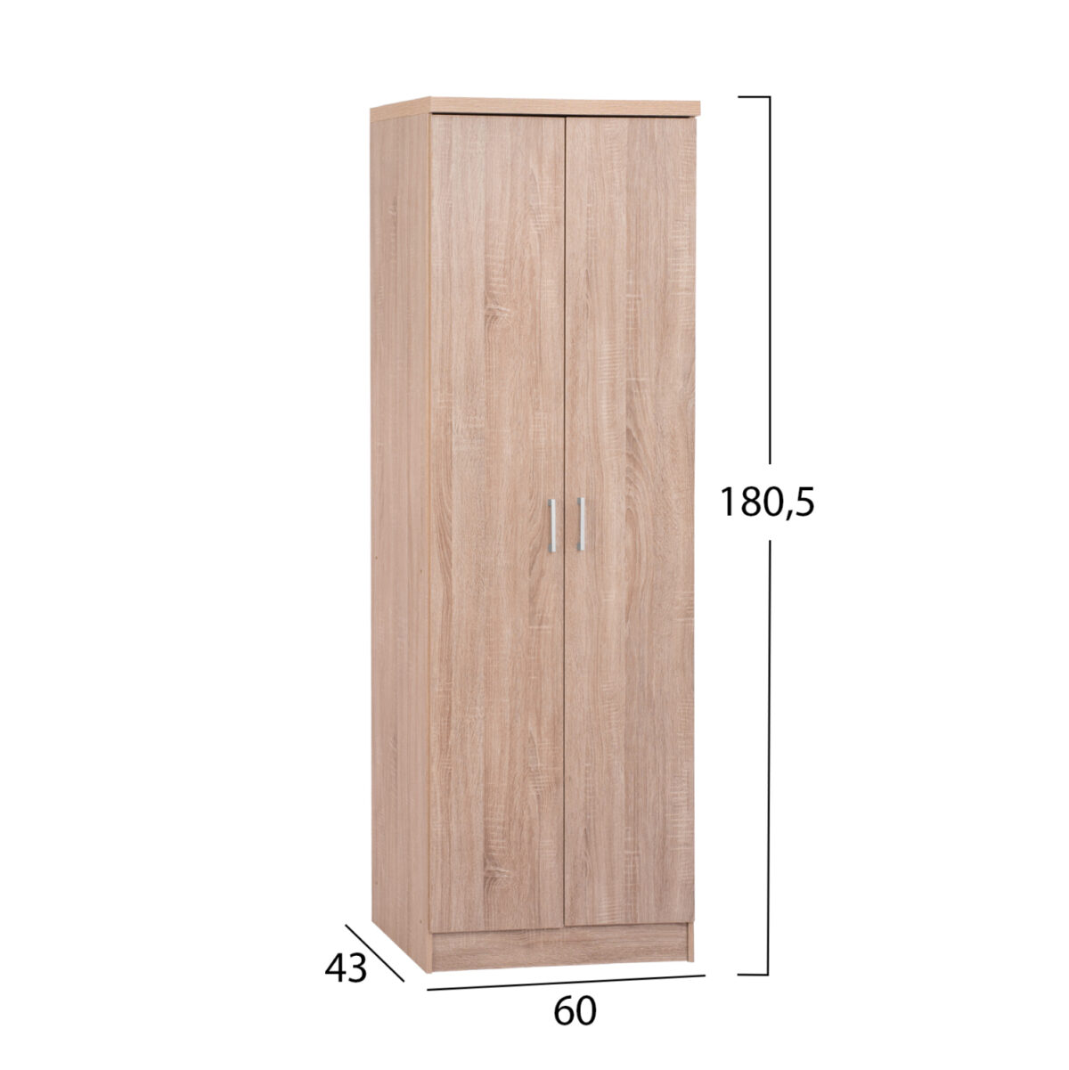 ΠΑΠΟΥΤΣΟΘΗΚΗ ΞΥΛΙΝΗ DAYANNA ΜΕ 6 ΡΑΦΙΑ 60X43X180.5εκ. SONAMA LH10.2379.02 - Image 2