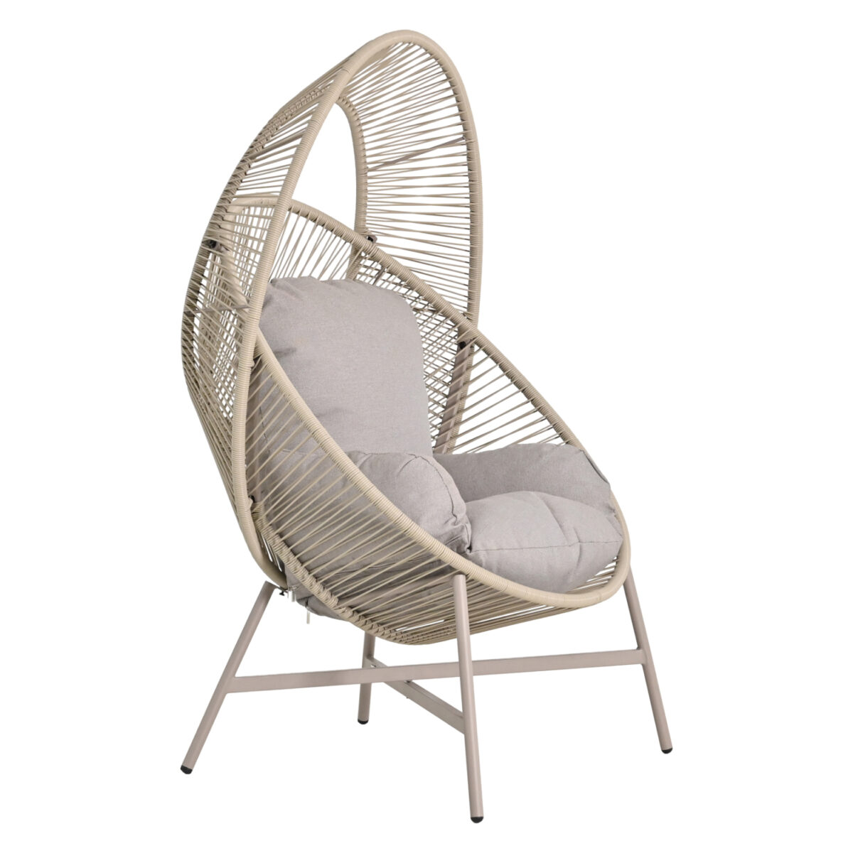 ΠΟΛΥΘΡΟΝΑ-ΦΩΛΙΑ RULER LH10.6506.02 ΜΟΚΑ ΜΕΤΑΛΛΟ-P.E.RATTAN--ΓΚΡΙ ΜΑΞΙΛΑΡΙΑ 90x85x149Υεκ - Image 1