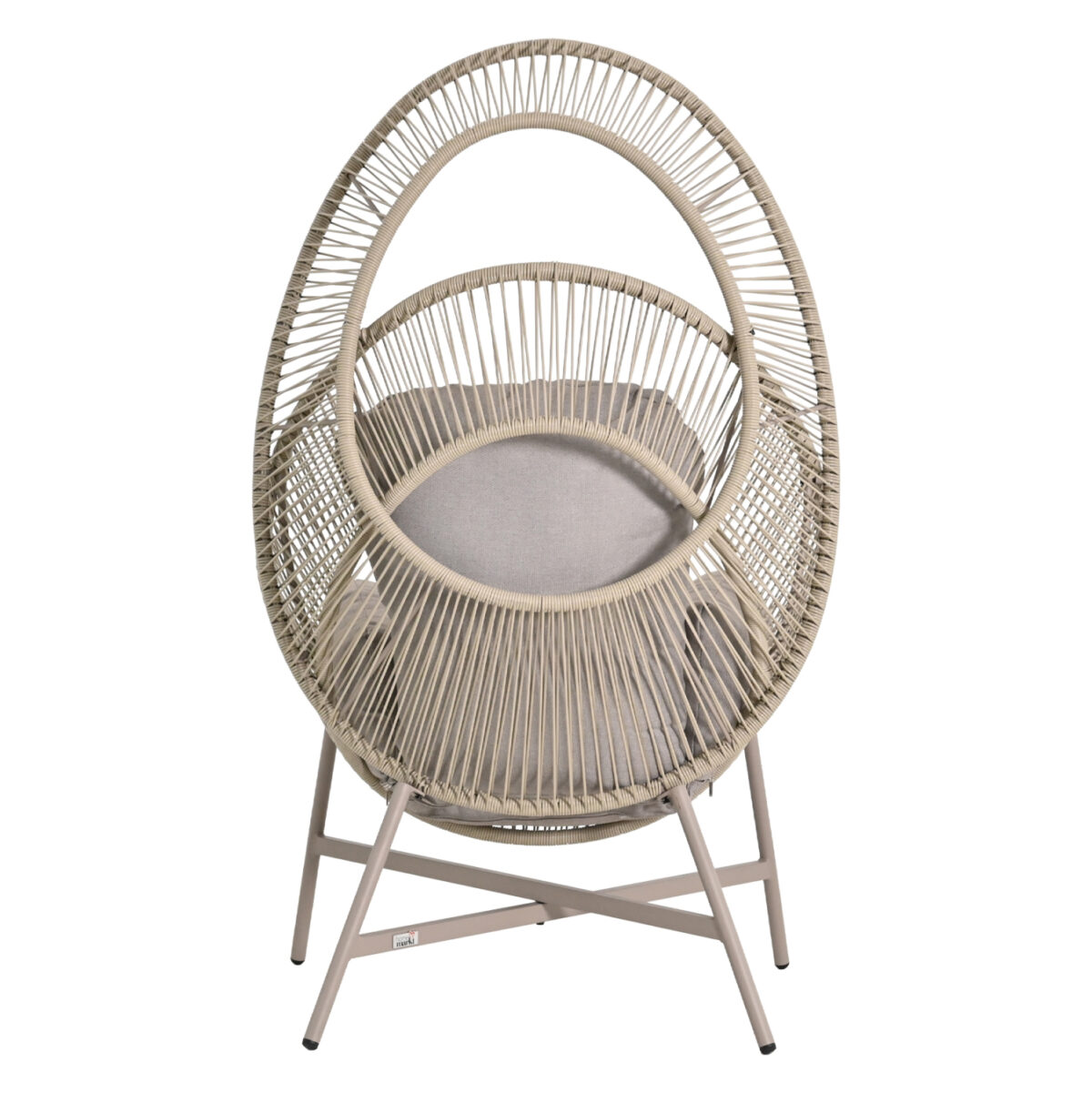 ΠΟΛΥΘΡΟΝΑ-ΦΩΛΙΑ RULER LH10.6506.02 ΜΟΚΑ ΜΕΤΑΛΛΟ-P.E.RATTAN--ΓΚΡΙ ΜΑΞΙΛΑΡΙΑ 90x85x149Υεκ - Image 5