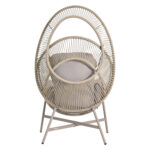 ΠΟΛΥΘΡΟΝΑ-ΦΩΛΙΑ RULER LH10.6506.02 ΜΟΚΑ ΜΕΤΑΛΛΟ-P.E.RATTAN--ΓΚΡΙ ΜΑΞΙΛΑΡΙΑ 90x85x149Υεκ - Image 5
