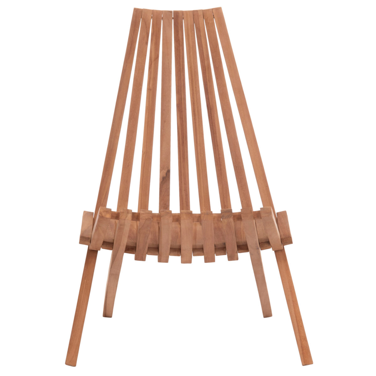 ΠΟΛΥΘΡΟΝΑ LOUNGE ΠΤΥΣΣΟΜΕΝΗ SHIGAO LH10.18112 ΞΥΛΟ TEAK--ΦΥΣΙΚΟ 61x88.5x89Υεκ. - Image 3