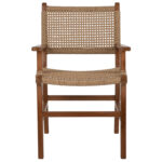 ΠΟΛΥΘΡΟΝΑ ΜΑΣΙΦ ΞΥΛΟ ΤEAK ΦΥΣΙΚΟ RATTAN ΣΧΟΙΝΙ 54Χ58Χ88Υεκ.LH10.9385.01 - Image 3