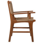 ΠΟΛΥΘΡΟΝΑ ΜΑΣΙΦ ΞΥΛΟ ΤEAK ΦΥΣΙΚΟ RATTAN ΣΧΟΙΝΙ 54Χ58Χ88Υεκ.LH10.9385.01 - Image 4