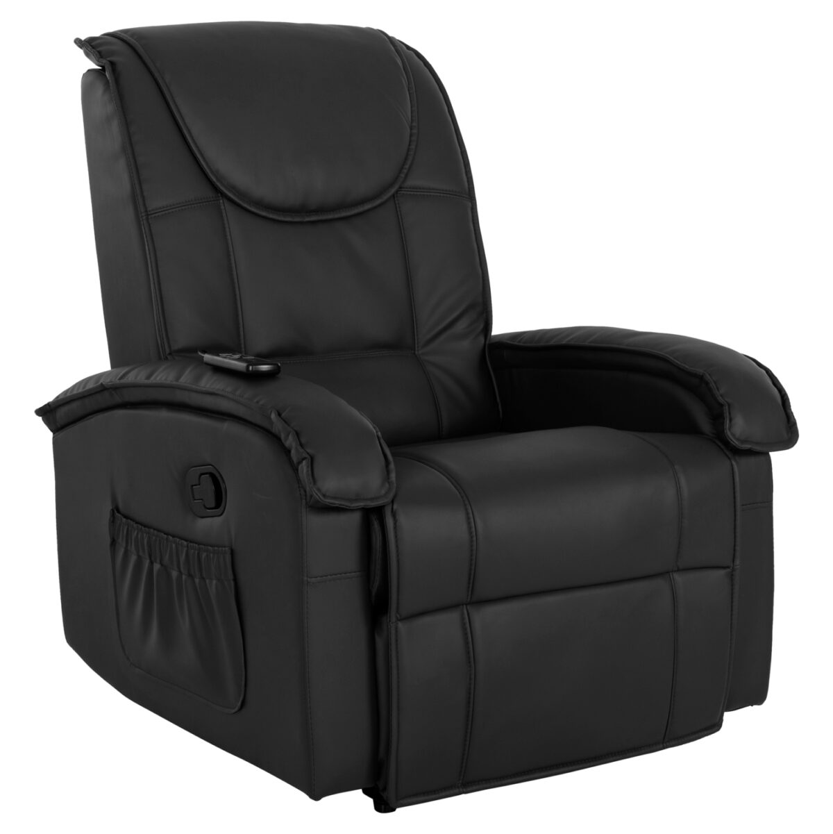 polythrona-me-michanismo-massage-fb90026 ΠΟΛΥΘΡΟΝΑ RELAX ΜΕ ΜΗΧΑΝΙΣΜΟ MASSAGE ROCCA LH10.0026.01 PU ΜΑΥΡΟ 88x90x80 εκ. - Image 1