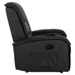 ΠΟΛΥΘΡΟΝΑ RELAX ΜΕ ΜΗΧΑΝΙΣΜΟ MASSAGE ROCCA LH10.0026.01 PU ΜΑΥΡΟ 88x90x80 εκ. - Image 4