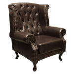 ΠΟΛΥΘΡΟΝΑ-ΜΠΕΡΖΕΡΑ T.CHESTERFIELD POLINA LH10.0053.01 PU ΣΚ.ΚΑΦΕ 83x75x107 εκ.