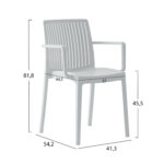 ΠΟΛΥΘΡΟΝΑ ΠΟΛΥΠΡΟΠΥΛΕΝΙΟΥ IDA LH10.6127.01 ΛΕΥΚΗ 53x50x82Υεκ. - Image 2