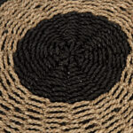 ΠΟΥΦ ΣΚΑΜΠΟ SARONI LH10.7851.02 SEAGRASS ΣΕ ΦΥΣΙΚΟ-ΜΑΥΡΟ ΧΡΩΜΑ Φ60x35Yεκ. - Image 4