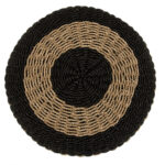 ΠΟΥΦ ΣΚΑΜΠΟ SARONI LH10.7851.02 SEAGRASS ΣΕ ΦΥΣΙΚΟ-ΜΑΥΡΟ ΧΡΩΜΑ Φ60x35Yεκ. - Image 5