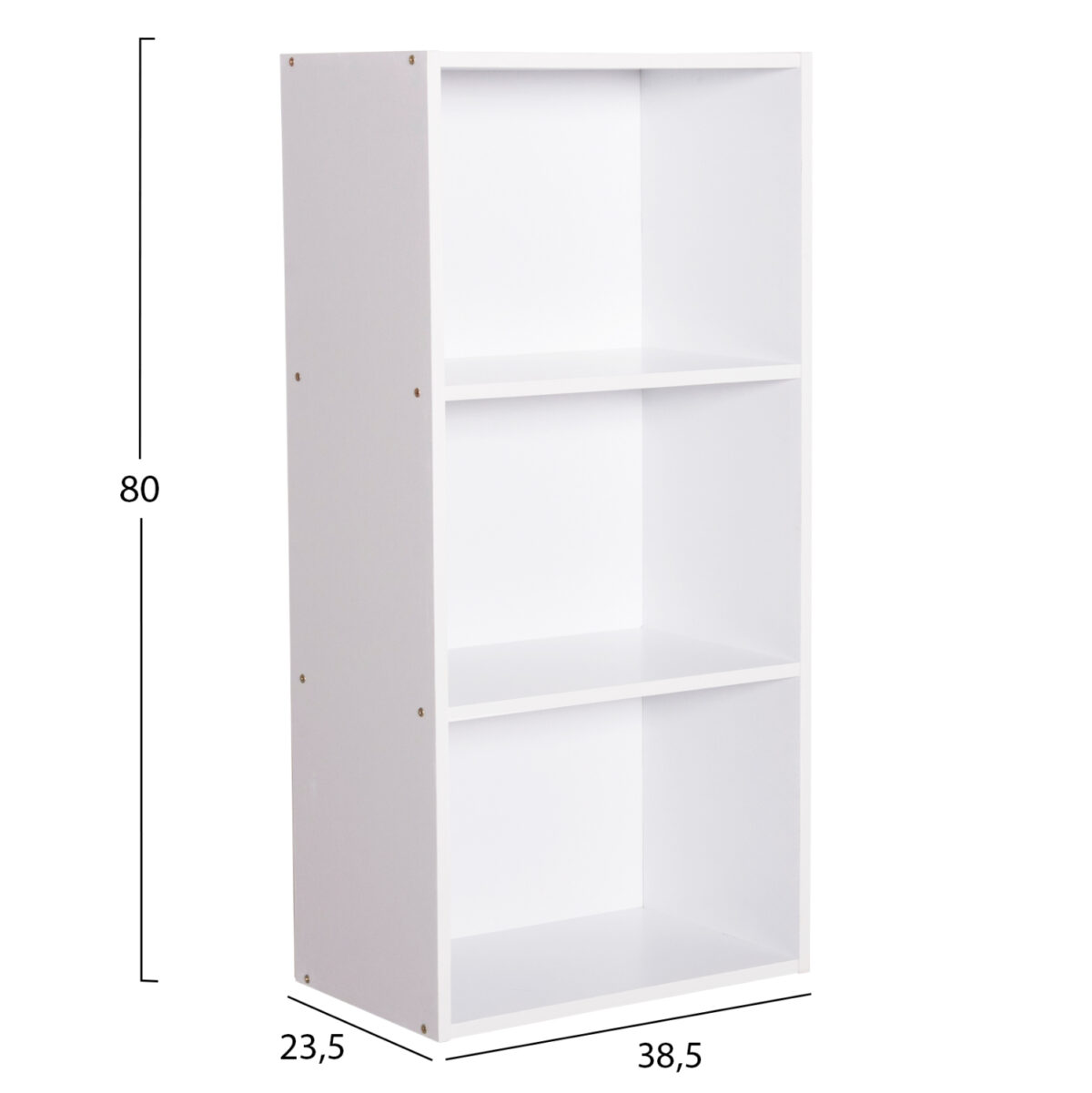ΡΑΦΙΕΡΑ ΤΟΙΧΟΥ CUBICON LH10.9941.01 ΛΕΥΚΗ ΜΕΛΑΜΙΝΗ 38,5x23,5x80Υεκ. - Image 2