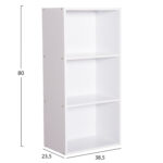 ΡΑΦΙΕΡΑ ΤΟΙΧΟΥ CUBICON LH10.9941.01 ΛΕΥΚΗ ΜΕΛΑΜΙΝΗ 38,5x23,5x80Υεκ. - Image 2