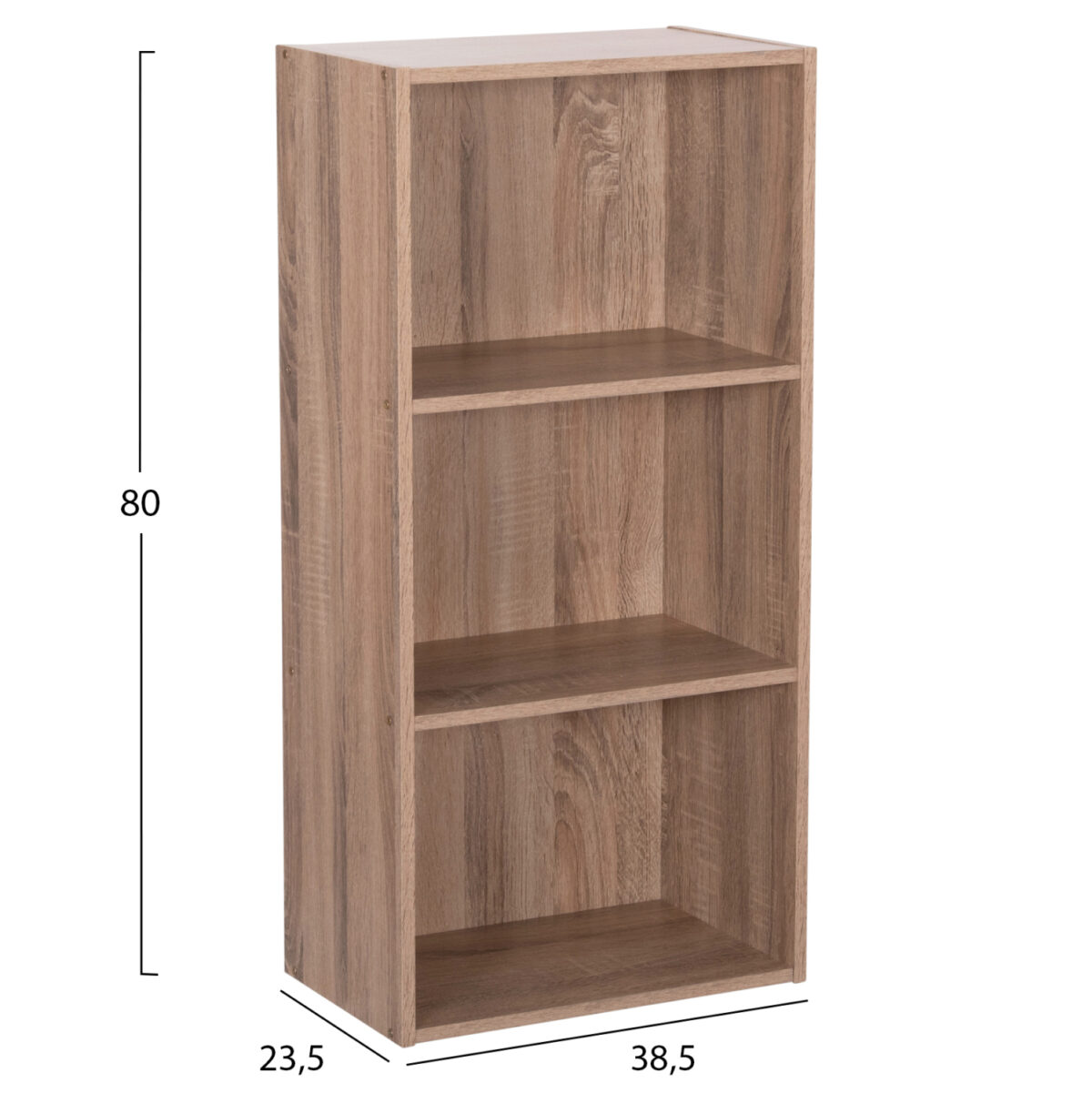 ΡΑΦΙΕΡΑ ΤΟΙΧΟΥ CUBICON LH10.9941.02 SONAMA OAK ΜΕΛΑΜΙΝΗ 38,5x23,5x80Υεκ. - Image 2