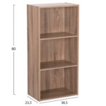 ΡΑΦΙΕΡΑ ΤΟΙΧΟΥ CUBICON LH10.9941.02 SONAMA OAK ΜΕΛΑΜΙΝΗ 38,5x23,5x80Υεκ. - Image 2