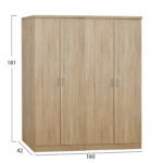 ΣΕΤ 2 ΤΜΧ ΝΤΟΥΛΑΠΑ 4ΦΥΛΛΗ SONAMA 160X42X181 LH10.11350.02 - Image 2