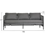 ΣΕΤ ΣΑΛΟΝΙ 4ΤΜΧ SONDRA LH10.6251.01 ΑΛΟΥΜΙΝΙΟ-ΣΧΟΙΝΙ-ΜΑΞΙΛΑΡΙΑ ΣΕ ΓΚΡΙ - Image 2