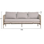ΣΕΤ ΣΑΛΟΝΙ 4ΤΜΧ SONDRA LH10.6251.02 ΑΛΟΥΜΙΝΙΟ & ΣΧΟΙΝΙ ΚΑΠΟΥΤΣΙΝΟ--ΜΑΞΙΛΑΡΙΑ ΣΕ ΜΠΕΖ - Image 2