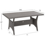 ΣΕΤ ΣΑΛΟΝΙ ΓΩΝΙΑ & ΤΡΑΠΕΖΙ CARSON LH10.6078.01 ΓΚΡΙ ΣΥΝΘ.RATTAN-ΜΑΞΙΛΑΡΙΑ - Image 3