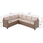 ΣΕΤ ΣΑΛΟΝΙ ΓΩΝΙΑ & ΤΡΑΠΕΖΙ CARSON LH10.6078.02 ΜΟΚΑ ΣΥΝΘ.RATTAN-ΜΑΞΙΛΑΡΙΑ - Image 2