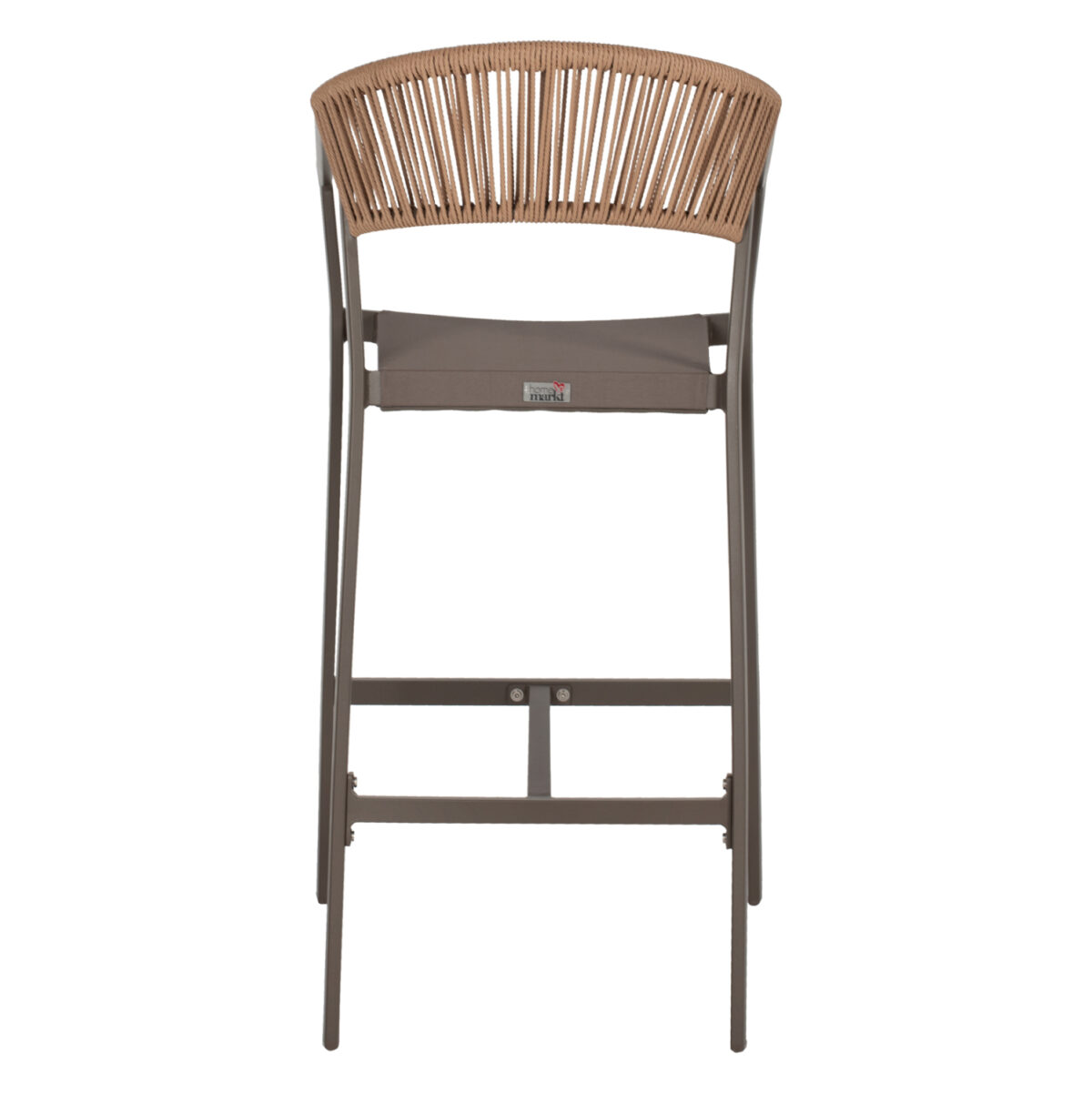 ΣΚΑΜΠΟ ΑΛΟΥΜΙΝΙΟΥ MIRI ΣΑΜΠΑΝΙ ΜΕ ΜΠΡΑΤΣΑ RATTAN & TEXTLINE 56x58x105Yεκ.LH10.5892.23 - Image 5