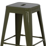 ΣΚΑΜΠΟ ΜΕΣΑΙΟΥ ΥΨΟΥΣ ΜΕΤΑΛΛΙΚΟ MELITA-PRO LH10.8573.43 DARK OLIVE GREEN 43x43x67Υεκ. - Image 4