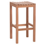ΣΚΑΜΠΟ ΜΠΑΡ NIKOL LH10.18109 ΞΥΛΟ ΤΕΑΚ ΣΕ ΦΥΣΙΚΟ 40x40x77Υεκ.