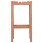 ΣΚΑΜΠΟ ΜΠΑΡ NIKOL LH10.18109 ΞΥΛΟ ΤΕΑΚ ΣΕ ΦΥΣΙΚΟ 40x40x77Υεκ. - Image 3