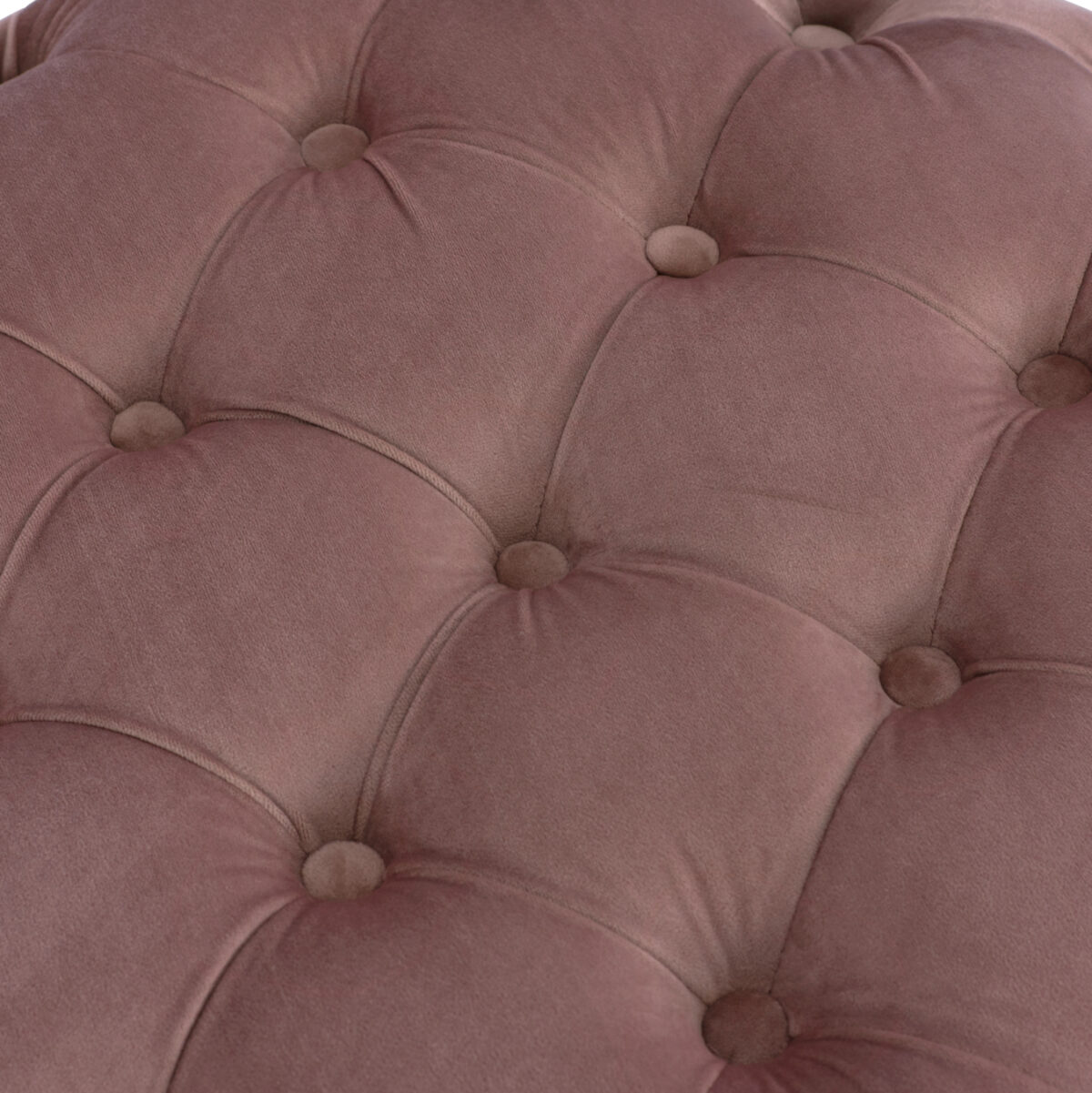 ΣΚΑΜΠΟ KASSIE  ΣΑΠΙΟ ΜΗΛΟ ΒΕΛΟΥΔΟ ΤΥΠΟΥ CHESTERFIELD LH10.8406.02 Φ60x43Υ εκ. - Image 5