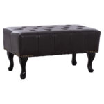 ΤΑΜΠΟΥΡΕ ΥΠΟΠΟΔΙΟ T.CHESTERFIELD EMMA LH10.226.01 PU 80x44x39Y εκ.ΣΚ.ΚΑΦΕ
