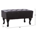 ΤΑΜΠΟΥΡΕ ΥΠΟΠΟΔΙΟ T.CHESTERFIELD EMMA LH10.226.01 PU 80x44x39Y εκ.ΣΚ.ΚΑΦΕ - Image 2
