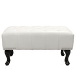 ΤΑΜΠΟΥΡΕ ΥΠΟΠΟΔΙΟ T.CHESTERFIELD EMMA LH10.226.02 PU ΛΕΥΚΟ-ΜΑΥΡΑ ΠΟΔΙΑ 80x44x39Yεκ.