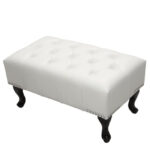 ΤΑΜΠΟΥΡΕ ΥΠΟΠΟΔΙΟ T.CHESTERFIELD EMMA LH10.226.02 PU ΛΕΥΚΟ-ΜΑΥΡΑ ΠΟΔΙΑ 80x44x39Yεκ. - Image 3