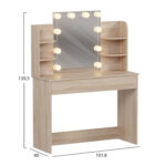 ΤΟΥΑΛΕΤΑ ΜΕ ΦΩΤΙΣΜΟ LED-ΡΑΦΙΑ-ΣΥΡΤΑΡΙΑ LAURYN LH10.2502.01 SONAMA 108x40x140Υεκ - Image 3