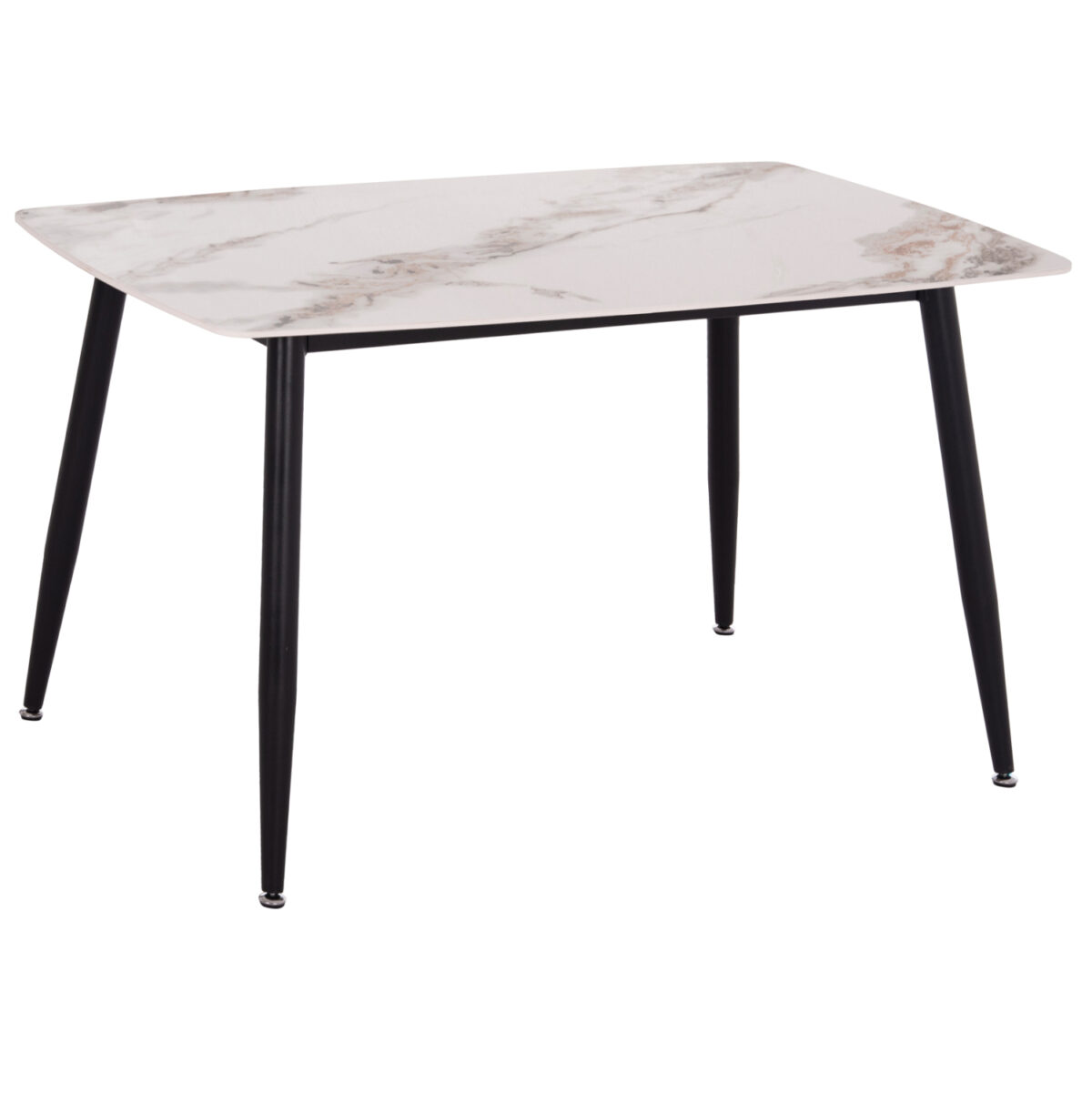 ΤΡΑΠΕΖΙ RAVEN LH10.9854.04 ΚΕΡΑΜΙΚΟ TOP ΜΕ ΟΨΗ ΜΑΡΜΑΡΟΥ τ.CALACATTA 120x70x73Υεκ. - Image 1