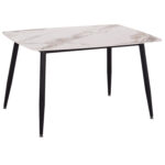 ΤΡΑΠΕΖΙ RAVEN LH10.9854.04 ΚΕΡΑΜΙΚΟ TOP ΜΕ ΟΨΗ ΜΑΡΜΑΡΟΥ τ.CALACATTA 120x70x73Υεκ.