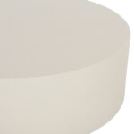 ΤΡΑΠΕΖΙ ΜΕΣΗΣ ΣΤΡΟΓΓΥΛΟ KYOKO LH10.6579.02 ΜΠΕΖ FIBER CEMENT Φ90x34Υεκ. - Image 4