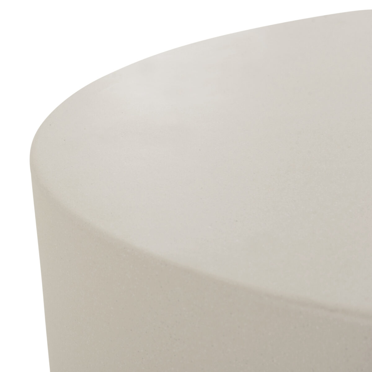 ΤΡΑΠΕΖΙ ΜΕΣΗΣ ΣΤΡΟΓΓΥΛΟ KYOKO LH10.6579.02 ΜΠΕΖ FIBER CEMENT Φ90x34Υεκ. - Image 5