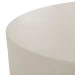 ΤΡΑΠΕΖΙ ΜΕΣΗΣ ΣΤΡΟΓΓΥΛΟ KYOKO LH10.6579.02 ΜΠΕΖ FIBER CEMENT Φ90x34Υεκ. - Image 5